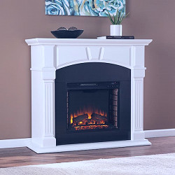 Southern Enterprises Margueritte 23 in. Electric Fireplace in White  HD053080 - The Home Depot